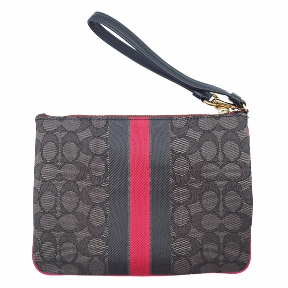 Coach Dempsey Patch Gallery Wristlet Pouch & Zip Around Wallet Bundle - 2 Pieces - Picture 4 of 16